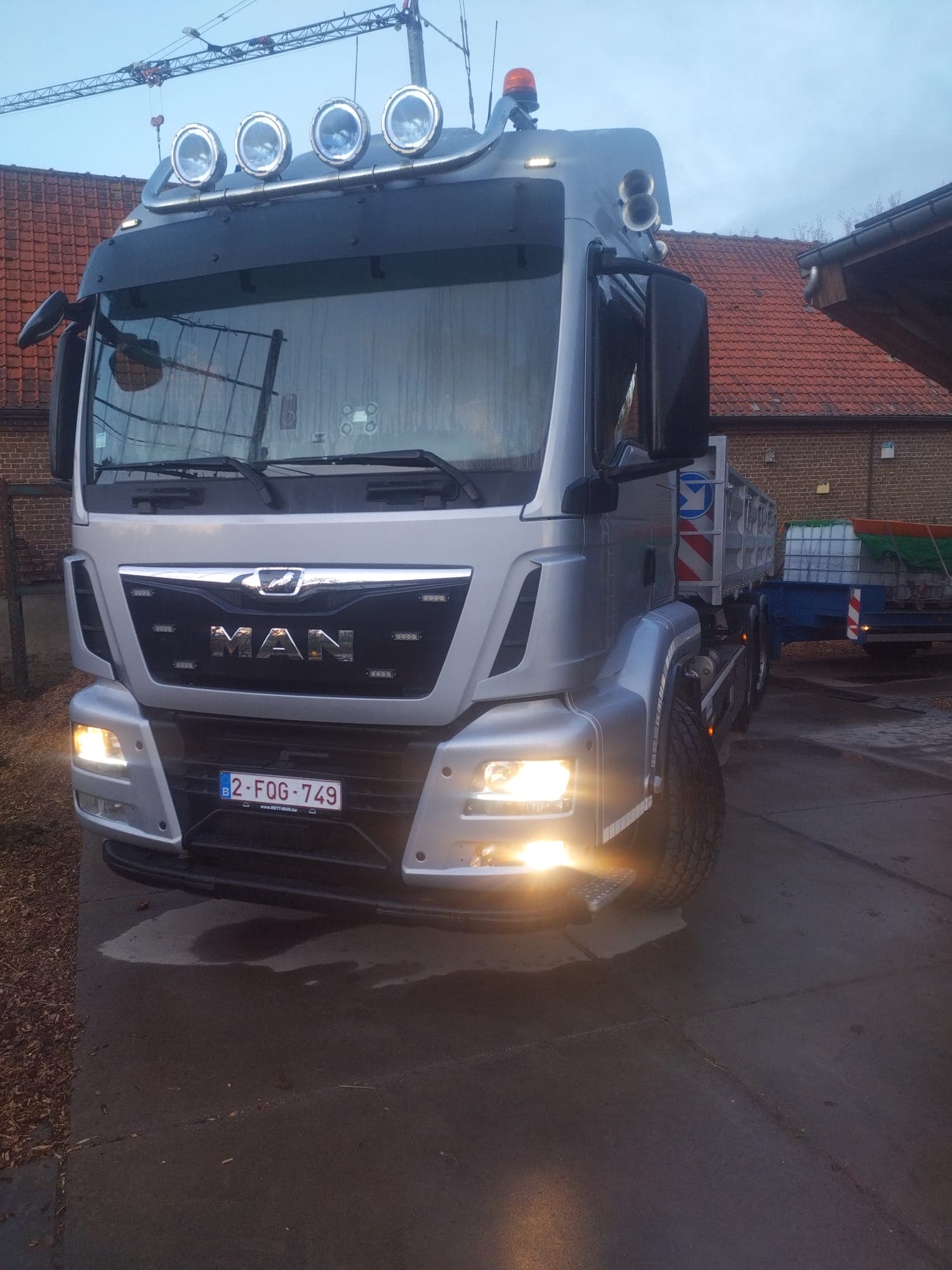 Kurt Lannoo camion op de werf