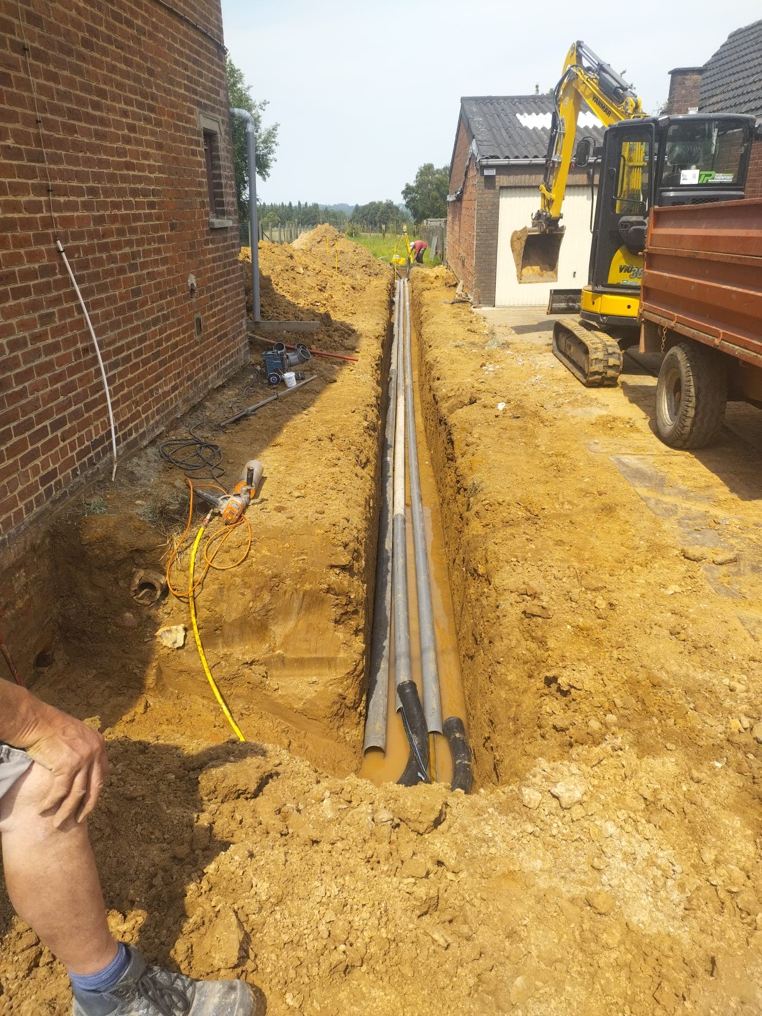 Rioleringsaansluiting realisatie